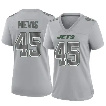 ＃45 Women's Harrison Mevis Gray Game New York Jets Atmosphere Fashion Jersey