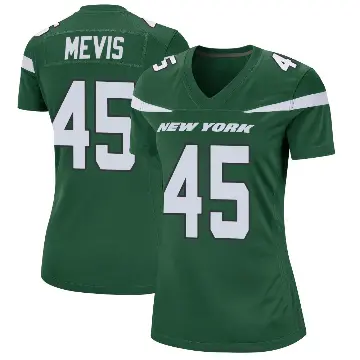 ＃45 Women's Harrison Mevis Green Game New York Jets Gotham Jersey