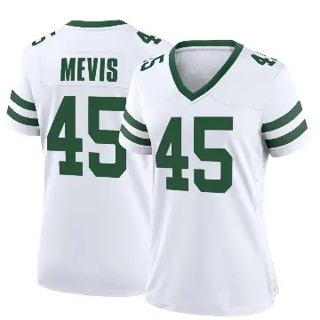 ＃45 Women's Harrison Mevis White Game New York Jets Legacy Jersey