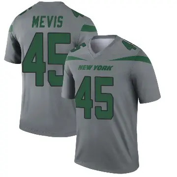 ＃45 Youth Harrison Mevis Gray Legend New York Jets Inverted Jersey