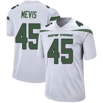 ＃45 Youth Harrison Mevis White Game New York Jets Spotlight Jersey