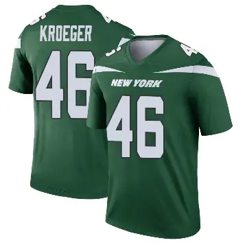 ＃46 Men's Kai Kroeger Green Legend New York Jets Gotham Player Jersey