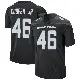 ＃46 Men's Ryan Cooper Jr. Black Game New York Jets Stealth Jersey