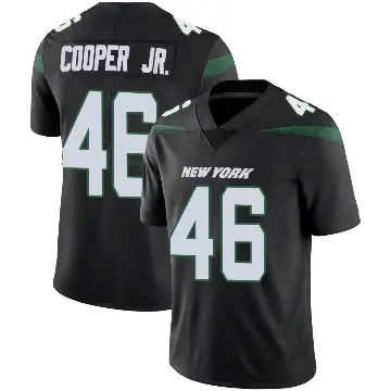 ＃46 Men's Ryan Cooper Jr. Black Limited New York Jets Stealth Vapor Jersey