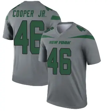 ＃46 Men's Ryan Cooper Jr. Gray Legend New York Jets Inverted Jersey