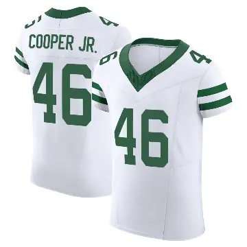 ＃46 Men's Ryan Cooper Jr. White Elite New York Jets Alternate Vapor F.U.S.E. Jersey