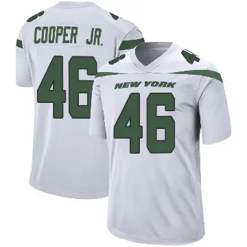 ＃46 Men's Ryan Cooper Jr. White Game New York Jets Spotlight Jersey