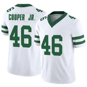 ＃46 Men's Ryan Cooper Jr. White Limited New York Jets Legacy Vapor F.U.S.E. Jersey