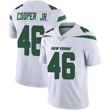 ＃46 Men's Ryan Cooper Jr. White Limited New York Jets Spotlight Vapor Jersey