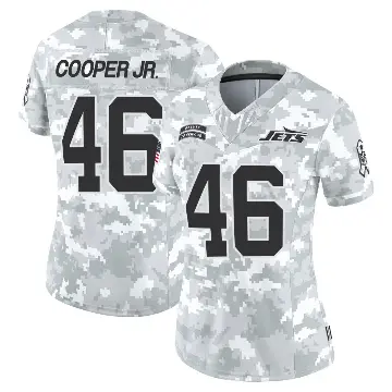 ＃46 Women's Ryan Cooper Jr. Arctic Camo Limited New York Jets 2024 Salute to Service Jersey