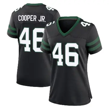 ＃46 Women's Ryan Cooper Jr. Black Game New York Jets Legacy Alternate Jersey