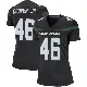 ＃46 Women's Ryan Cooper Jr. Black Game New York Jets Stealth Jersey