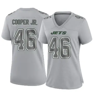 ＃46 Women's Ryan Cooper Jr. Gray Game New York Jets Atmosphere Fashion Jersey