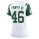 ＃46 Women's Ryan Cooper Jr. White Game New York Jets Classic Alternate Jersey