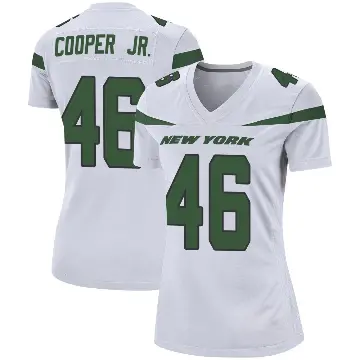 ＃46 Women's Ryan Cooper Jr. White Game New York Jets Spotlight Jersey