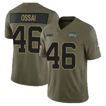 ＃46 Youth Joseph Ossai Olive Limited New York Jets 2025 Salute to Service Jersey