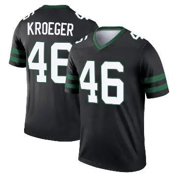 ＃46 Youth Kai Kroeger Black Legend New York Jets Legacy Jersey