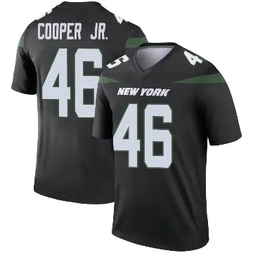 ＃46 Youth Ryan Cooper Jr. Black Legend New York Jets Stealth Color Rush Jersey