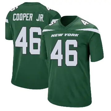 ＃46 Youth Ryan Cooper Jr. Green Game New York Jets Gotham Jersey