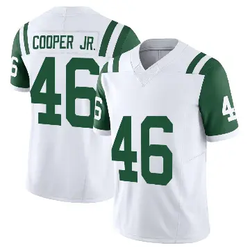 ＃46 Youth Ryan Cooper Jr. White Limited New York Jets Classic Alternate Vapor F.U.S.E. Jersey