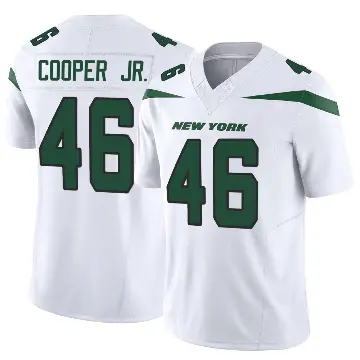 ＃46 Youth Ryan Cooper Jr. White Limited New York Jets Vapor F.U.S.E. Jersey