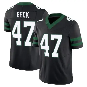 ＃47 Men's Andrew Beck Black Limited New York Jets Legacy Alternate Vapor F.U.S.E. Jersey