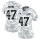 ＃47 Women's Lincoln Sefcik Arctic Camo Limited New York Jets 2024 Salute to Service Jersey