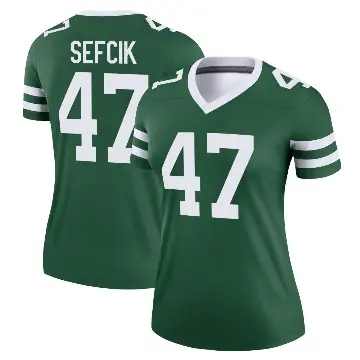 ＃47 Women's Lincoln Sefcik Green Legend New York Jets Legacy Jersey