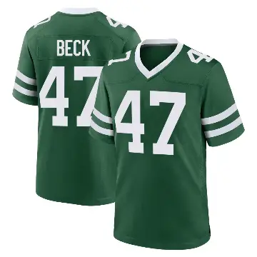 ＃47 Youth Andrew Beck Green Game New York Jets Legacy Jersey