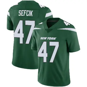 ＃47 Youth Lincoln Sefcik Green Limited New York Jets Gotham Vapor Jersey