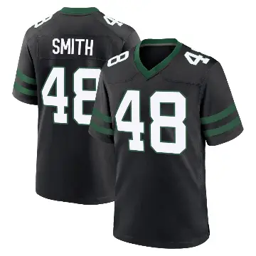 ＃48 Men's Boog Smith Black Game New York Jets Legacy Alternate Jersey