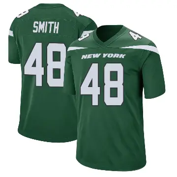 ＃48 Men's Boog Smith Green Game New York Jets Gotham Jersey