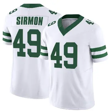 ＃49 Youth Jackson Sirmon White Game New York Jets Legacy Jersey