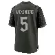 ＃5 Men's Christian Hackenberg Green Game New York Jets Gotham 2025 Rivalries Collection Jersey