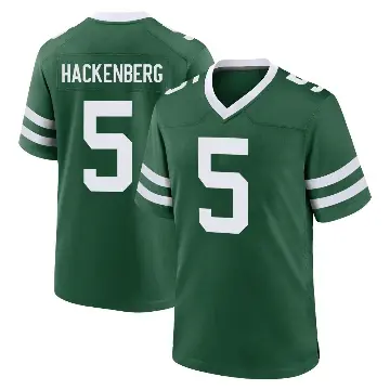 ＃5 Men's Christian Hackenberg Green Game New York Jets Legacy Jersey