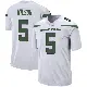 ＃5 Men's Garrett Wilson White Game New York Jets Spotlight Jersey