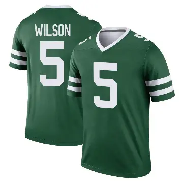 ＃5 Youth Garrett Wilson Green Legend New York Jets Legacy Jersey