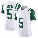 ＃5 Youth Garrett Wilson White Limited New York Jets Classic Alternate Vapor F.U.S.E. Jersey