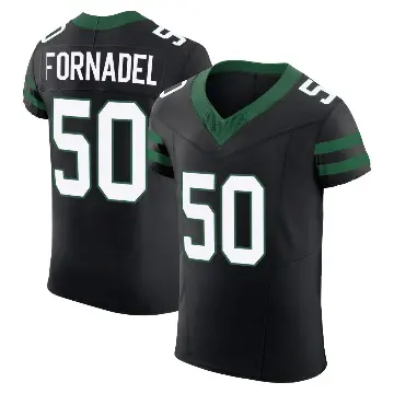 ＃50 Men's Liam Fornadel Black Elite New York Jets Legacy Alternate Vapor F.U.S.E. Jersey