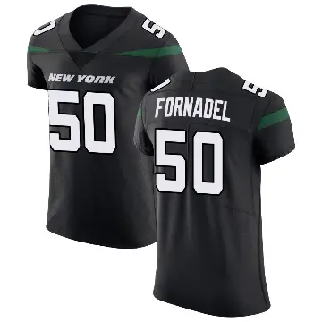 ＃50 Men's Liam Fornadel Black Elite New York Jets Stealth Vapor Untouchable Jersey