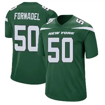 ＃50 Men's Liam Fornadel Green Game New York Jets Gotham Jersey