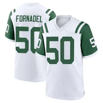 ＃50 Men's Liam Fornadel White Game New York Jets Classic Alternate Jersey