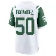 ＃50 Men's Liam Fornadel White Game New York Jets Classic Alternate Jersey