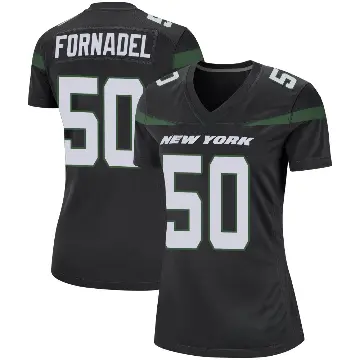 ＃50 Women's Liam Fornadel Black Game New York Jets Stealth Jersey