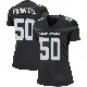 ＃50 Women's Liam Fornadel Black Game New York Jets Stealth Jersey