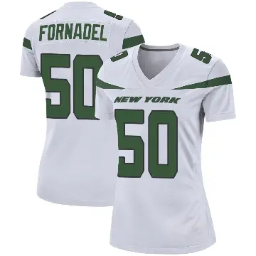 ＃50 Women's Liam Fornadel White Game New York Jets Spotlight Jersey