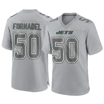 ＃50 Youth Liam Fornadel Gray Game New York Jets Atmosphere Fashion Jersey