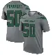 ＃50 Youth Liam Fornadel Gray Legend New York Jets Inverted Jersey