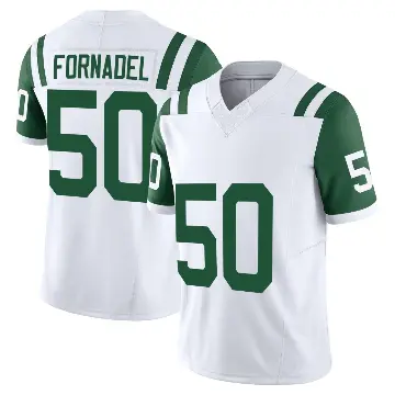 ＃50 Youth Liam Fornadel White Limited New York Jets Classic Alternate Vapor F.U.S.E. Jersey