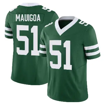 ＃51 Men's Francisco Mauigoa Green Limited New York Jets Legacy Vapor F.U.S.E. Jersey